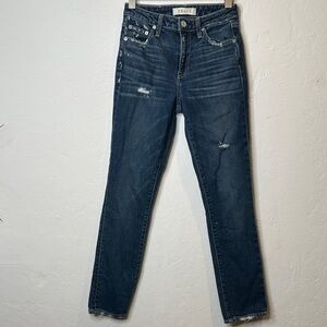 Trave‎ Women's Classic Blue Straight Leg Jeans Irina Cut Size 24 98% Cotton